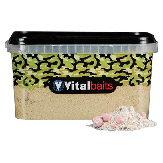 Vital Baits Groundbait Strawberry Nutty Bucket 3 kg i gruppen Fiskedrag / Boilies, Krokbeten & Mäsk / Mäsk / Groundbait hos Sportfiskeprylar.se (08-0017)