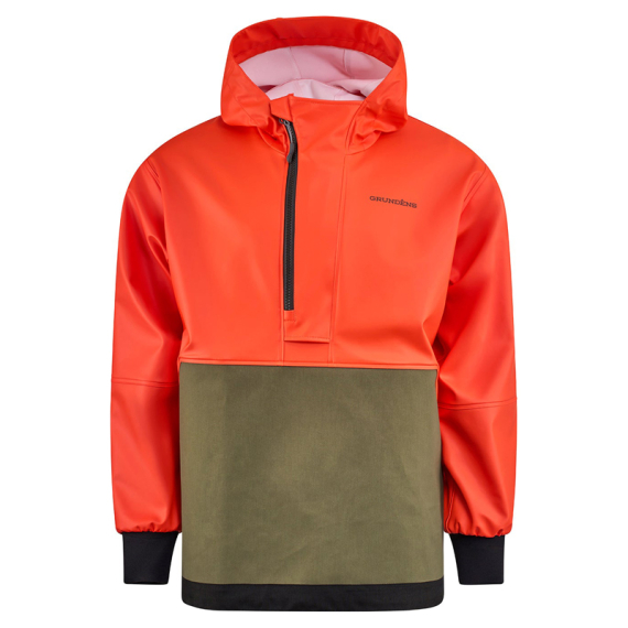 Grundéns Neptune Armored Anorak Orange/Olive i gruppen Kläder & Skor / Kläder / Jackor / Regnjackor hos Sportfiskeprylar.se (10208-811-0014r)