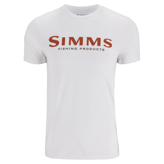 Simms Logo T-Shirt Pure White i gruppen Kläder & Skor / Kläder / T-shirts hos Sportfiskeprylar.se (12803-1291-20r)