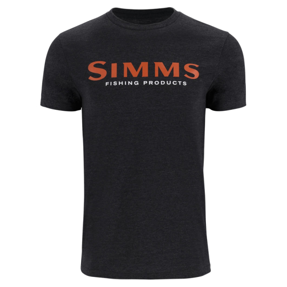 Simms Logo T-Shirt Dark Gunmetal Heather i gruppen Kläder & Skor / Kläder / T-shirts hos Sportfiskeprylar.se (12803-1293-20r)