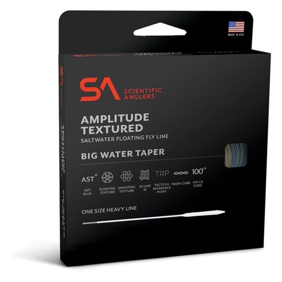 SA Amplitude Big Water Taper Black/Surf/Sand WF Fluglina i gruppen Fiskelinor / Flugfiskelinor / Enhandslinor hos Sportfiskeprylar.se (129107r)