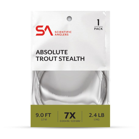 SA Absolute Trout Stealth Leader 9\' i gruppen Krok & Småplock / Tafsar & Tafsmaterial / Färdiga Tafsar / Taperade Flugfisketafsar hos Sportfiskeprylar.se (134125r)