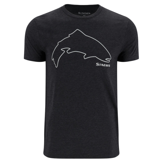 Simms Trout Outline T-Shirt Dark Gunmetal Heather i gruppen Kläder & Skor / Kläder / T-shirts hos Sportfiskeprylar.se (13519-1293-20r)