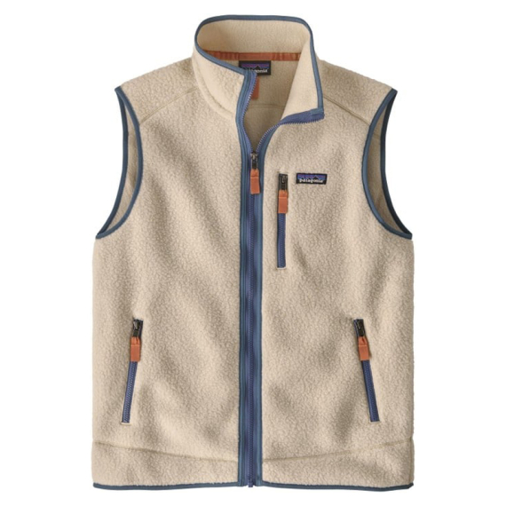 Patagonia M\'s Retro Pile Vest Dark Natural w/Utility Blue - XS i gruppen Kläder & Skor / Kläder / Västar / Vardagsvästar hos Sportfiskeprylar.se (22821-DNLU-XS)