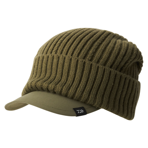 Daiwa Knit Cap With Brim - Olive i gruppen Kläder & Skor / Kepsar & Huvudbonader / Kepsar hos Sportfiskeprylar.se (32-223233)