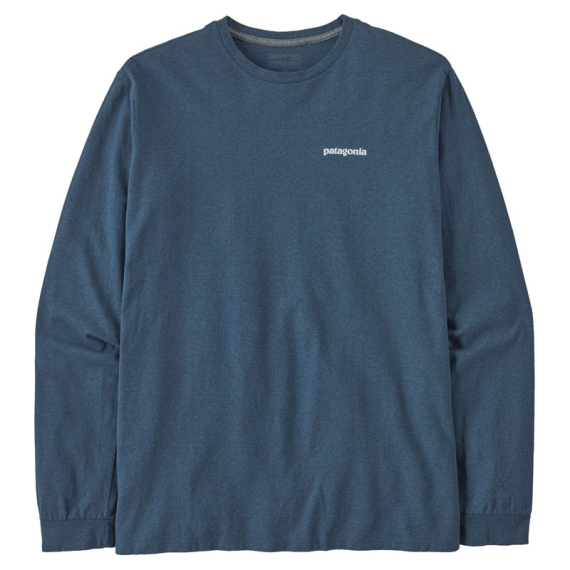 Patagonia M\'s L/S P-6 Logo Responsibili-Tee Utility Blue i gruppen Kläder & Skor / Kläder / T-shirts hos Sportfiskeprylar.se (38518-UTB-Sr)