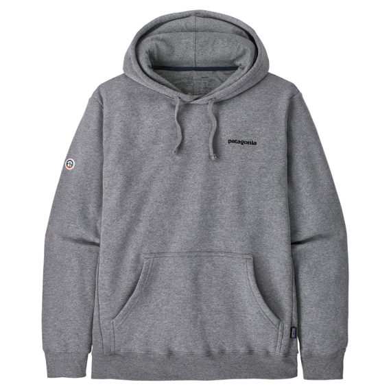 Patagonia Fitz Roy Icon Uprisal Hoody Gravel Heather i gruppen Kläder & Skor / Kläder / Tröjor / Hoodies hos Sportfiskeprylar.se (39666-GLH-Sr)