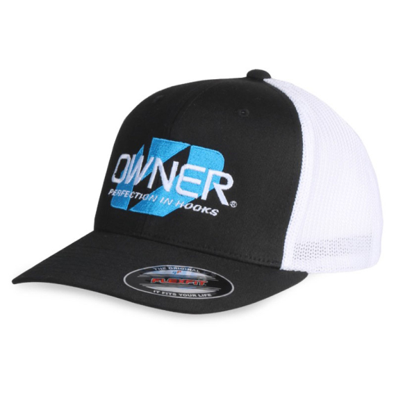 Owner Cap Flexfit Trucker - Black / White i gruppen Kläder & Skor / Kepsar & Huvudbonader / Kepsar / Flexfitkepsar hos Sportfiskeprylar.se (44-5900-040)