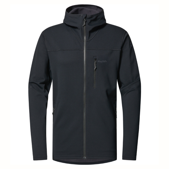 Haglöfs Rosson Mid Hood Men True Black i gruppen Kläder & Skor / Kläder / Jackor / Skaljackor hos Sportfiskeprylar.se (6076052C5020r)