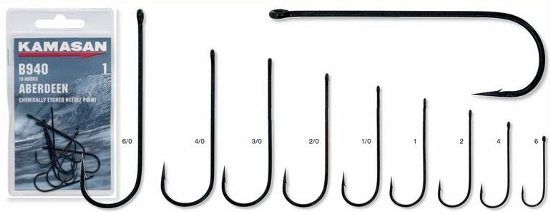 Kamasan B940 Aberdeen Hooks (Size 2/0)(7 Pack)