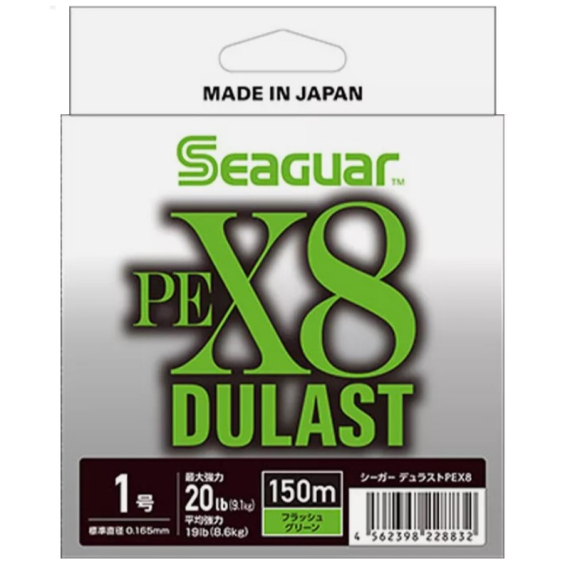 Seaguar Dulast PEX8 Flash Green 150m i gruppen Fiskelinor / Flätlinor & Superlinor hos Sportfiskeprylar.se (BOB-00-SEAGUAR-0110r)