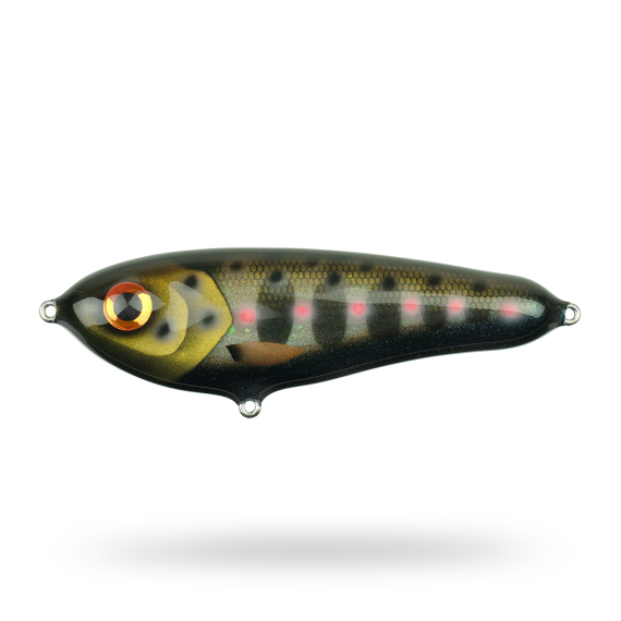 Wolfcreek The Cub 13cm, 60g - Black Smolt UV i gruppen Fiskedrag / Handgjorda Beten / Handgjorda Jerkbaits hos Sportfiskeprylar.se (CUBCR175)