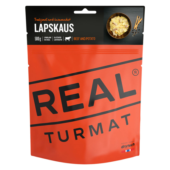 Real Turmat Beef and Potato i gruppen Outdoor / Friluftsmat / Frystorkad Mat hos Sportfiskeprylar.se (DT6002)