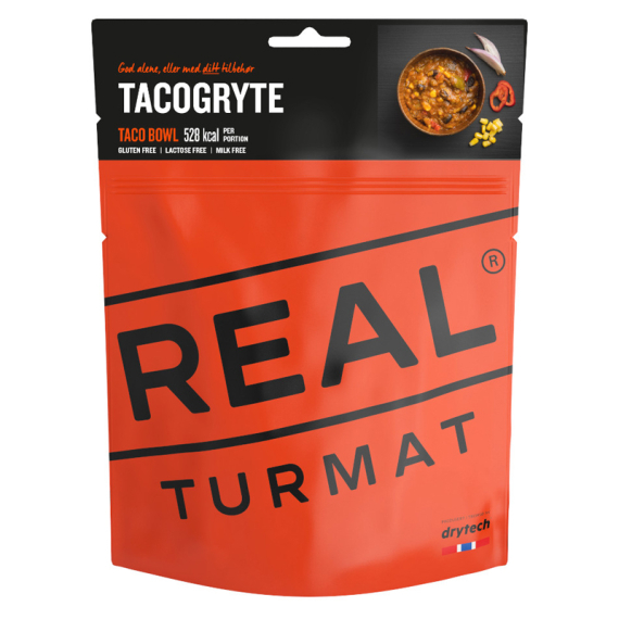 Real Turmat Taco Bowl i gruppen Outdoor / Friluftsmat / Frystorkad Mat hos Sportfiskeprylar.se (DT6018)