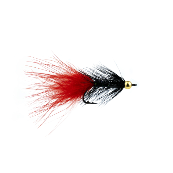 Wolly Bugger BH Red/Black # 6 i gruppen Fiskedrag / Flugor / Streamers hos Sportfiskeprylar.se (F30-1092-6)