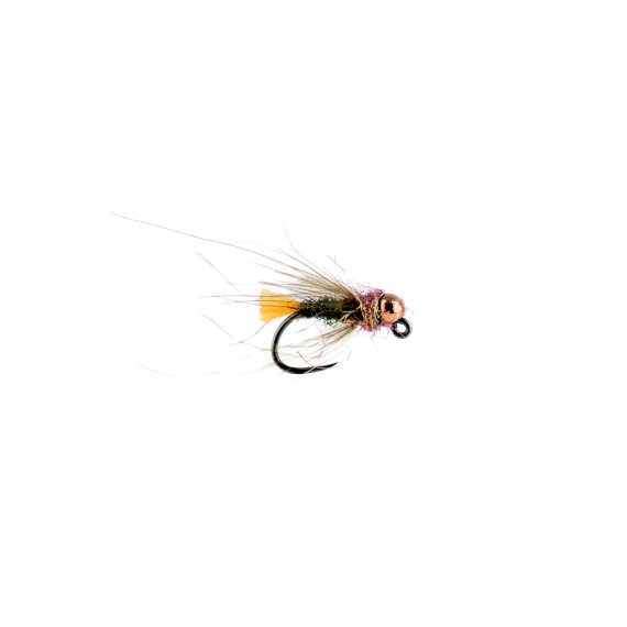 Orange Hot Spot Jig Nymph TB # 12 i gruppen Fiskedrag / Flugor / Nympher hos Sportfiskeprylar.se (F30-1096-12)