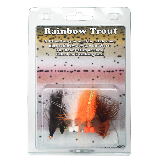 Flugpaket Rainbow trout i gruppen Fiskedrag / Flugor / Flugpaket hos Sportfiskeprylar.se (FD032)