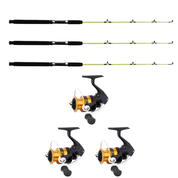 Shimano FX FC 4000/Wiggler Ismetespö Soft 118,5 cm 3-Pack Combo i gruppen Fiskemetoder / Vinterfiske / Isfiskeset / Ismeteset hos Sportfiskeprylar.se (FX4000FCICE3PCS-SET)