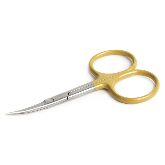 High Grade Scissor Curved 4\'\' Gold i gruppen Verktyg & Tillbehör / Tänger & Saxar / Linklippare & Saxar hos Sportfiskeprylar.se (IB-427)