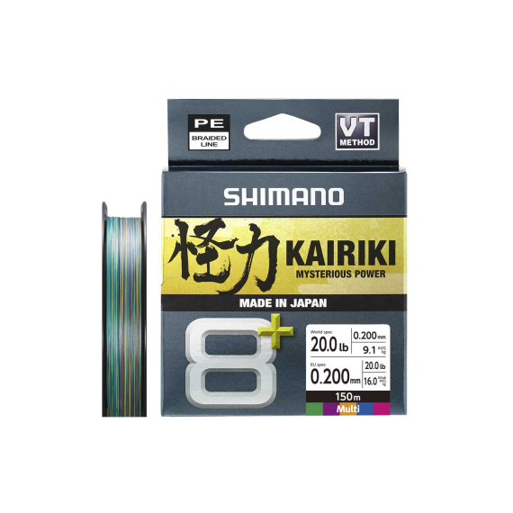 Shimano Kairiki 8+ 150m Multi i gruppen Fiskelinor / Flätlinor & Superlinor hos Sportfiskeprylar.se (LDM58XE0606015Mr)