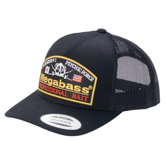 Megabass Cap Psychic Trucker Black/Black i gruppen Kläder & Skor / Kepsar & Huvudbonader / Kepsar / Truckerkepsar hos Sportfiskeprylar.se (MB-00000046713)