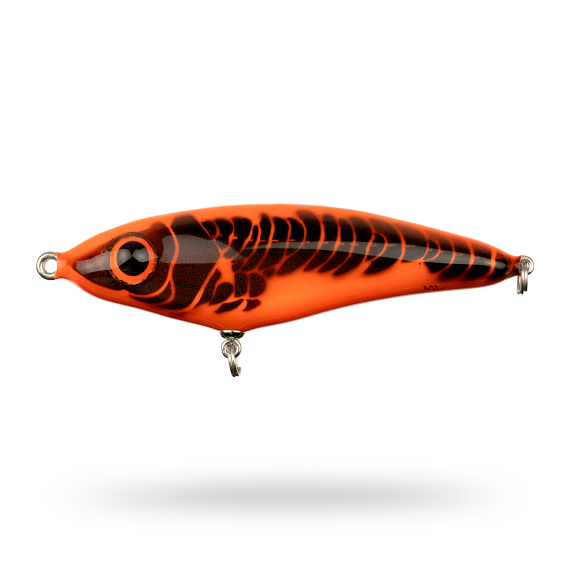 Mälaren Lures Loner Mini 13cm, 60g - Hot Lava i gruppen Fiskedrag / Handgjorda Beten / Handgjorda Jerkbaits hos Sportfiskeprylar.se (MLLM13-2)