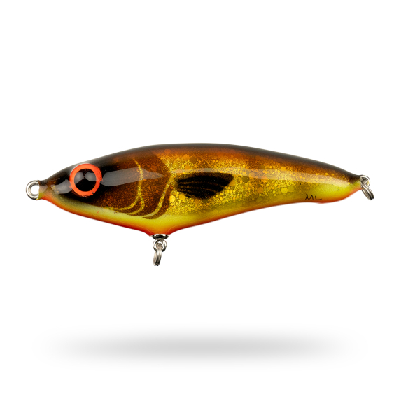 Mälaren Lures Loner Mini 13cm, 60g - Brown Trout i gruppen Fiskedrag / Handgjorda Beten / Handgjorda Jerkbaits hos Sportfiskeprylar.se (MLLM13-3)