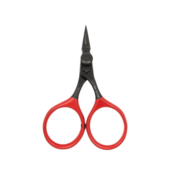 DR Slick SR37BW Black Widow Arrow Razor Scissor 3 3/4\'\' Bent Shaft Black and Red i gruppen Verktyg & Tillbehör / Tänger & Saxar / Linklippare & Saxar hos Sportfiskeprylar.se (NFD9319-SR37BW)