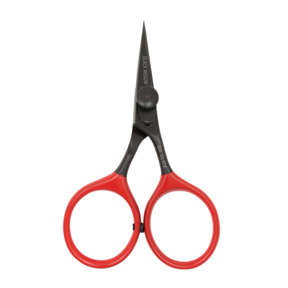 DR Slick SR4BW Black Widow All Purpose Razor Scissor 4\'\' Bent Shaft Black and Red i gruppen Verktyg & Tillbehör / Tänger & Saxar / Linklippare & Saxar hos Sportfiskeprylar.se (NFD9320-SR4BW)