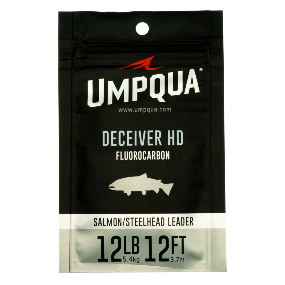 Umpqua Deceiver HD Salmon & Steelhead Fluorocarbon Leader 12ft i gruppen Krok & Småplock / Tafsar & Tafsmaterial / Färdiga Tafsar / Taperade Flugfisketafsar hos Sportfiskeprylar.se (NFD9392-8lbr)