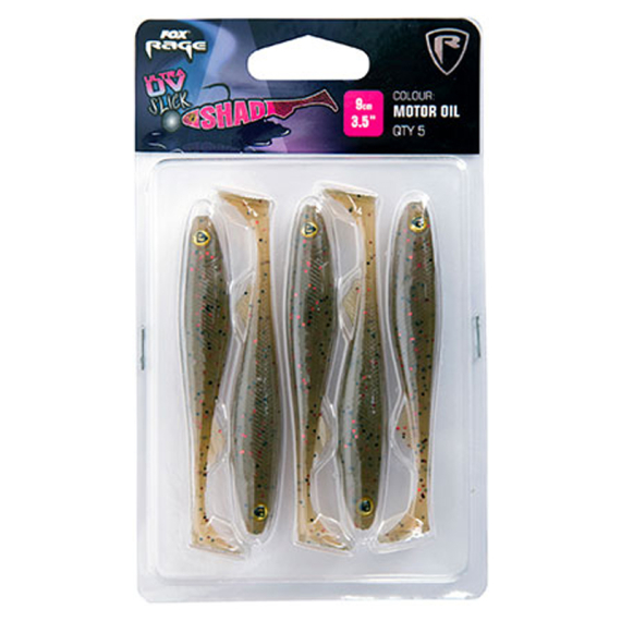 Fox Rage Slick Shad Ultra UV 9 cm 5-pack i gruppen Fiskedrag / Jiggar & Gummibeten / Abborrjiggar & Gösjiggar hos Sportfiskeprylar.se (NSC029r)