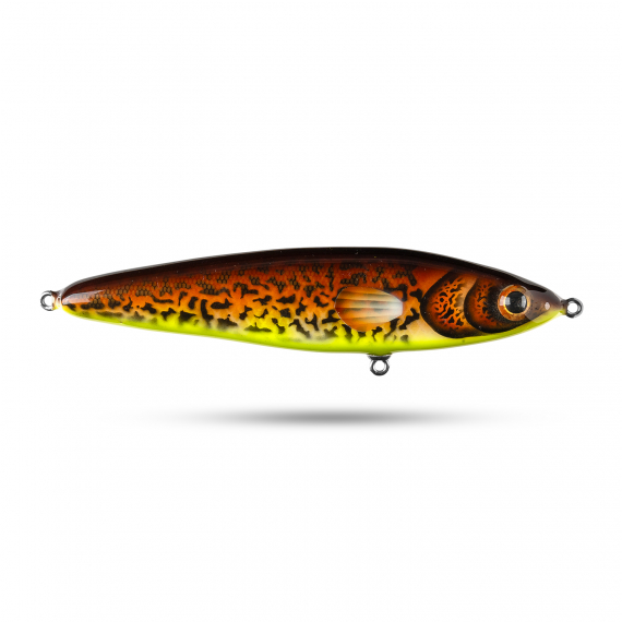 Pineslope Lures Beef Jerky Shallow 22cm, 130g - Hot Burbot i gruppen Fiskedrag / Handgjorda Beten / Handgjorda Jerkbaits hos Sportfiskeprylar.se (PSLBJS22-7)