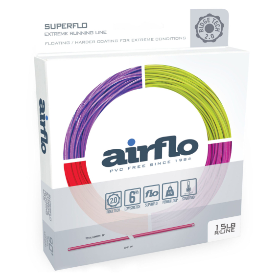 Airflo Superflo Rdige 2.0 Extreme Running Line i gruppen Fiskelinor / Flugfiskelinor / Skjutlinor hos Sportfiskeprylar.se (RSF-EX-RLF-15LB-Lir)