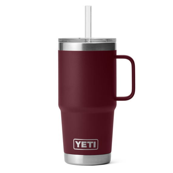 Yeti Rambler 25 Oz Straw Mug 2.0 - Wild Vine Red i gruppen Outdoor / Friluftskök & Redskap / Termosar / Termosmuggar hos Sportfiskeprylar.se (SKU-2326-24H2WR)