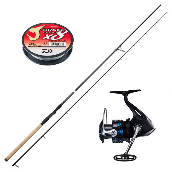 Shimano Nexave Savage Gear SG2 Seatrout Combo i gruppen Fiskemetoder / Spinnfiske / Fiskeset / Haspelset hos Sportfiskeprylar.se (SSPSET-7)