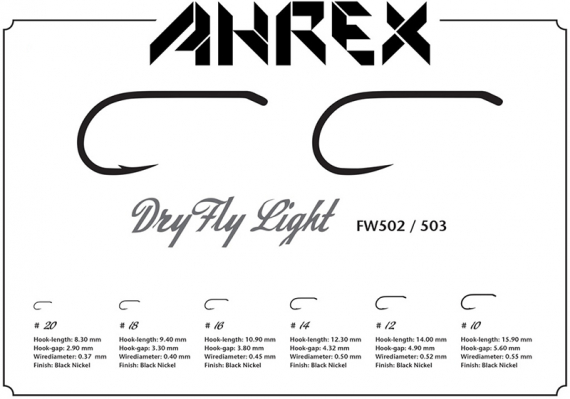 Ahrex FW503 - Dry Light Fly - Barbless #10