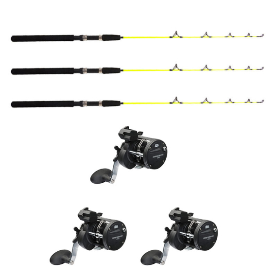 Abu Garcia Cardinal Trolling 20LC/Fladen Ice Pike 115cm Combo Höger 3-Pack i gruppen Fiskemetoder / Vinterfiske / Isfiskeset / Ismeteset hos Sportfiskeprylar.se (cardinal1153pcsset)