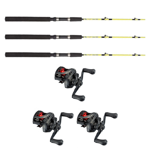 Daiwa PR100L/Fladen Ice Pike 130cm Combo Vänster 3-Pack i gruppen Fiskemetoder / Vinterfiske / Isfiskeset / Ismeteset hos Sportfiskeprylar.se (daiwaprfladen1303pcsset)