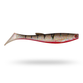 Scout Shad 12cm (4-pack) - Red Ghost Perch