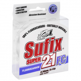 Sufix Super 21 Fluorocarbon 150m Klar