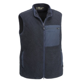 Pinewood Pile Vest Navy