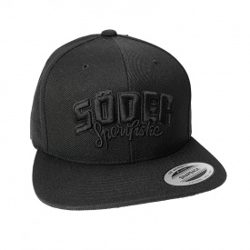 Söder Sportfiske Snapback Black - Black Logo