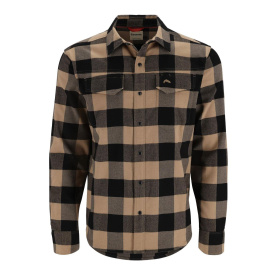 Simms Gallatin Flannel Shirt Cork Buffalo Check Plaid