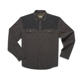 Howler Quintana Quilted Flannel Gravel Fleck / Antique Black