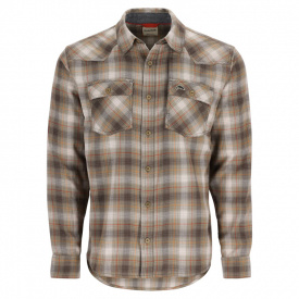 Simms Santee Flannel Shirt Bayleaf/Sunglow Pane Ombre