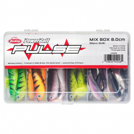 Berkley Pulse Shad Mix Box 8cm (36-pack)