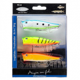 Fladen Popper 8,7cm Flytande 3-pack