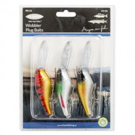 Fladen Wobbler 12cm Fat Shad Flytande 3-pack