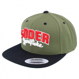 Söder Sportfiske Snapback Olive Black - Original Logo