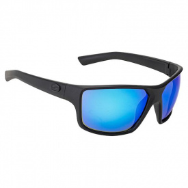 Strike King S11 Optics Clinch Matte Black Frame, Wht/Blue Mirror Gray Base Lens